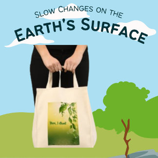 Here I Stand, Floral Leaves Twigs Tote Bag
