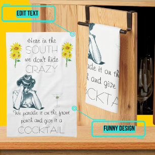 'Here in the South' Kitchen Towel