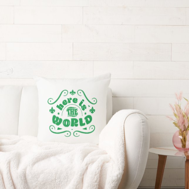 Here is the world cushion (Couch)