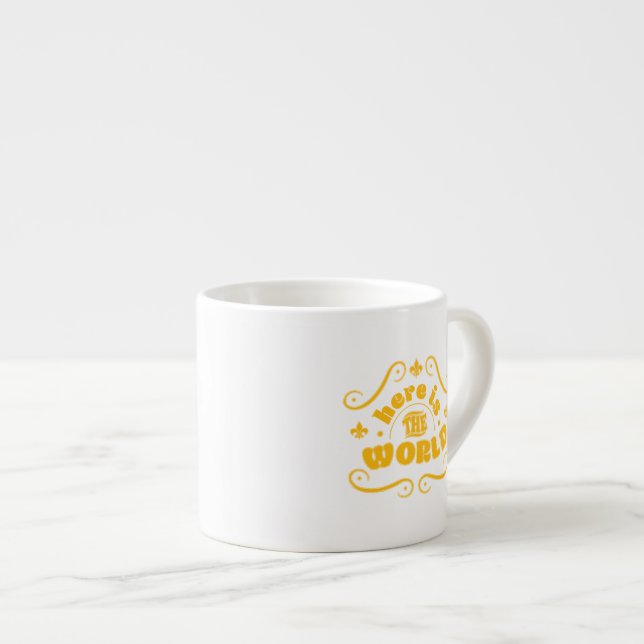 Here is the world  espresso cup (Front Right)