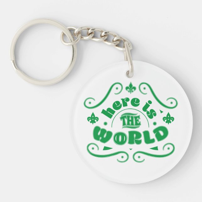Here is the world key ring (Front)