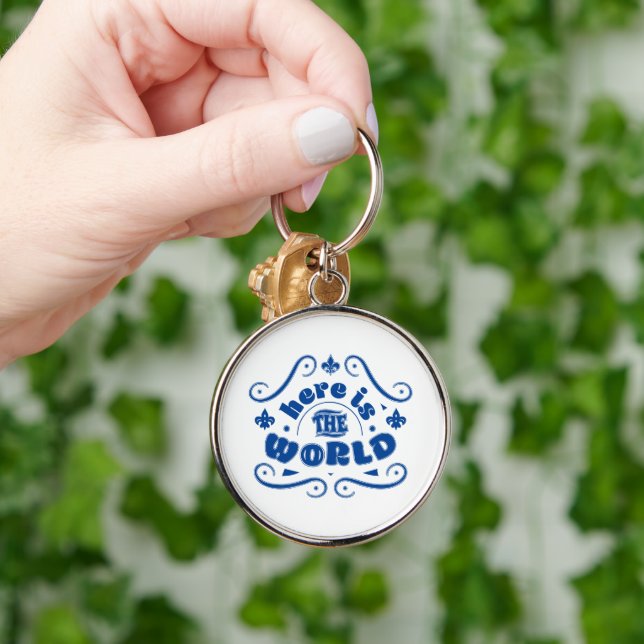 Here is the world key ring (Hand)