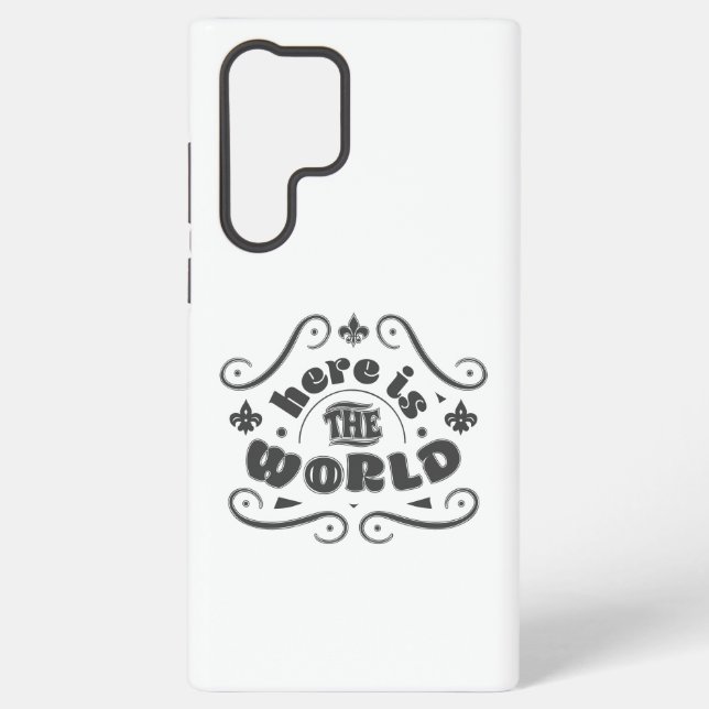 Here is the world samsung galaxy s22 ultra case (Back)