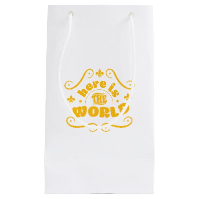 Here is the world small gift bag (Front)