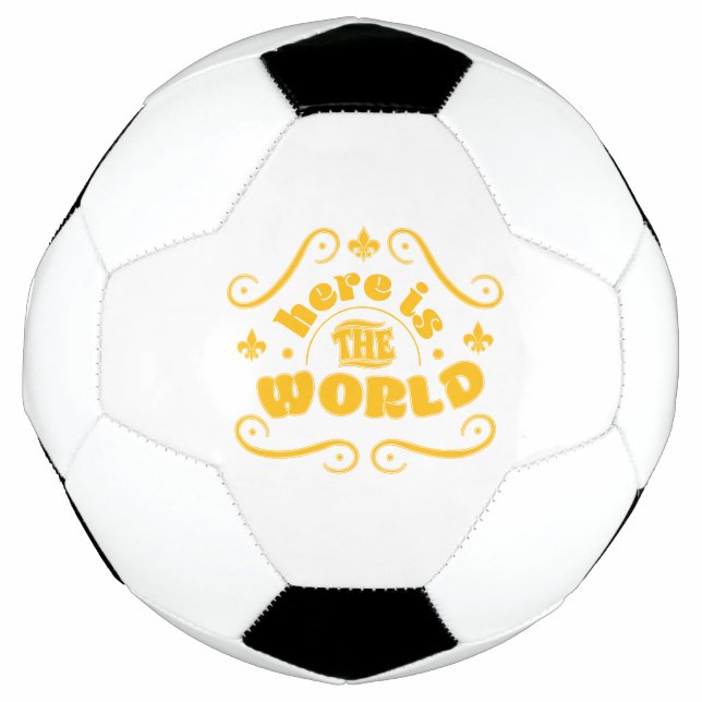Here is the world soccer ball (Front)