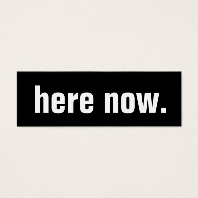 here now. (Front)
