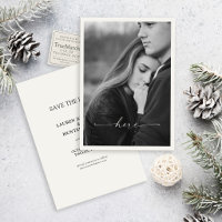 Here | Romantic Photo Wedding Save the Date