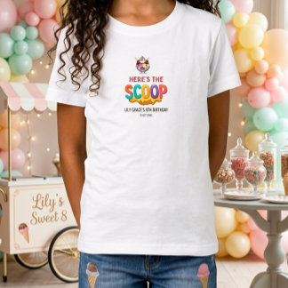 Here,s the scoop Viral Aesthetic Birthday Guest T-Shirt