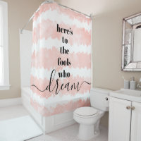 Here’s to Fools Who Dream Blush Pink Watercolor