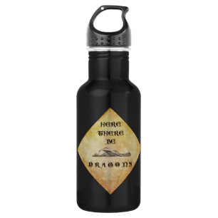 Here There Be Dragons 532 Ml Water Bottle