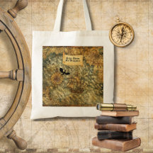 Here There Be Dragons Fantasy Map