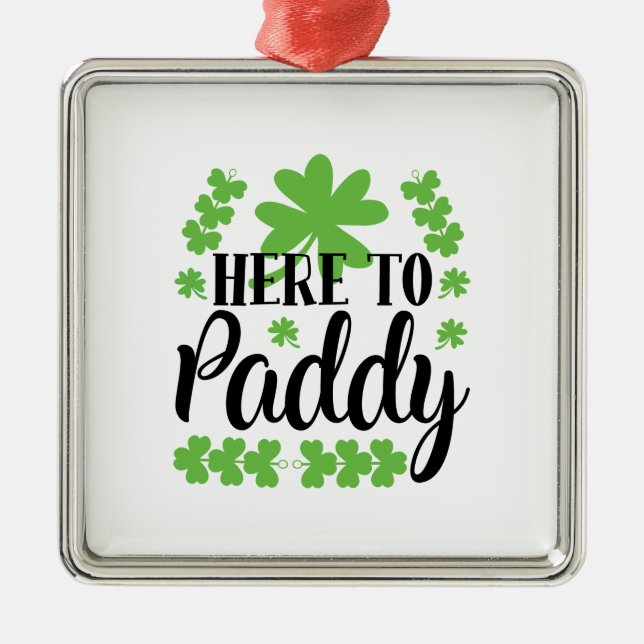 Here To Paddy Metal Tree Decoration (Front)