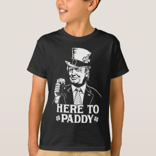 Here To Paddy Trump St Patrick's Day Lucky Shamroc T-Shirt