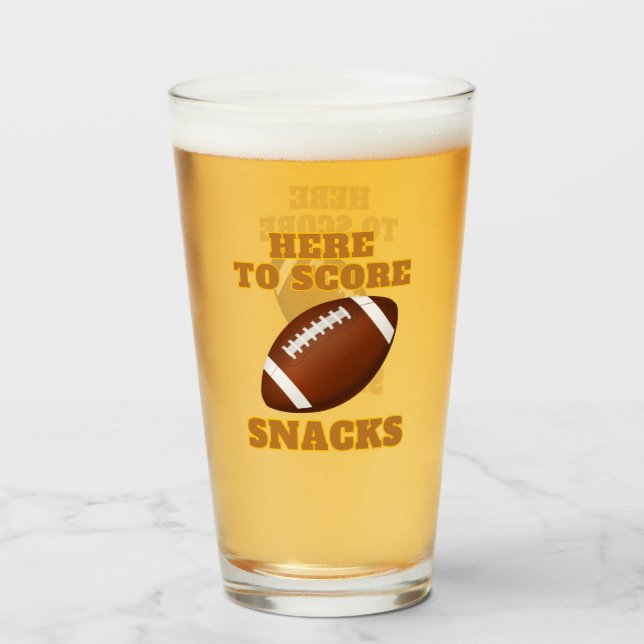 Here To Score Snacks Glass (Back Filled)