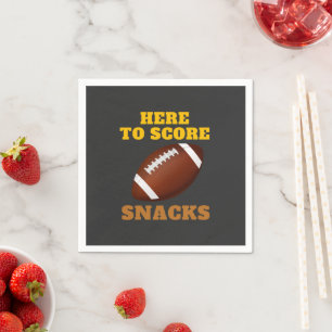 Here To Score Snacks Napkin