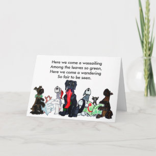 Here we come a wassailing... holiday card