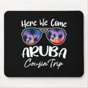 Here We Come Aru Beach Lover Cousin Trip Summer Br Mouse Pad