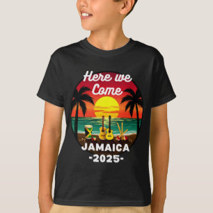Here We Come Jamaica 2025 Girls Trip Family Summer T-Shirt