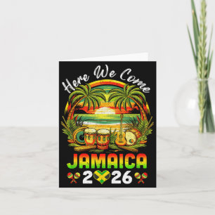 Here We Come Jamaica 2026 Girls Trip Family Summer Card