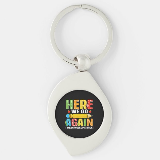 Here We Go Again I Mean Welcome Back Key Ring (Front)