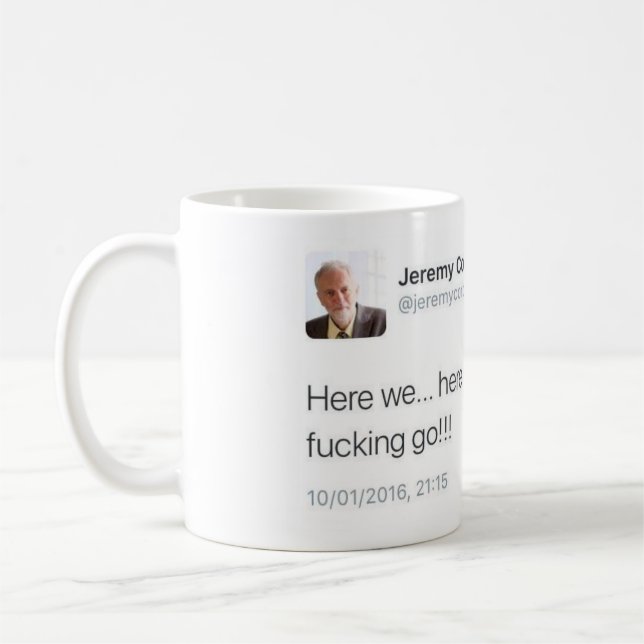 Here We Go Coffee Mug (Left)