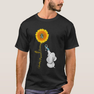Hereditary Angioedema Awareness Ribbon Elephant Su T-Shirt