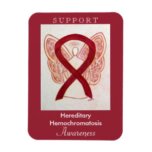 Hereditary Hemochromatosis Awareness Angel Magnet