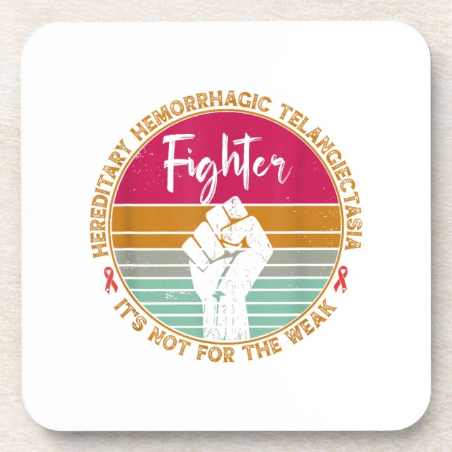 Hereditary Hemorrhagic Telangiectasia awareness Fi Coaster (Front)