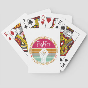 Hereditary Hemorrhagic Telangiectasia awareness Fi Playing Cards