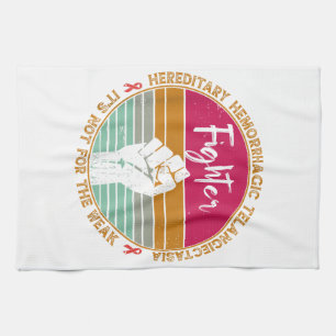 Hereditary Hemorrhagic Telangiectasia awareness Fi Tea Towel