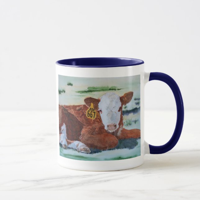 Hereford Calf Mug (Right)