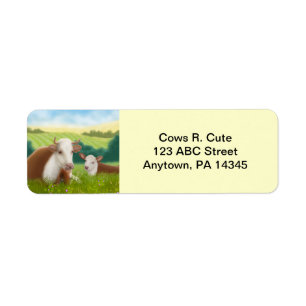 Hereford Cow and Calf Customisable