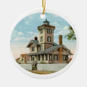 Hereford Inlet Lighthouse Ceramic Tree Decoration