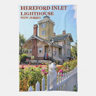 Hereford Inlet Lighthouse, New Jersey Tea Towel