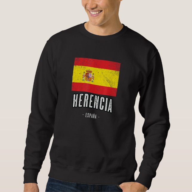 Herencia Spain Es Flag City   Bandera Ropa Sweatshirt (Front)