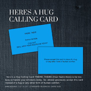 HERES A HUG Calling Card