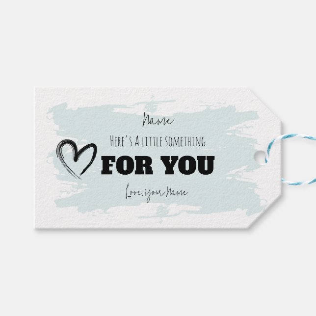 Here's a little Something Gift Tag (Front (Horizontal))