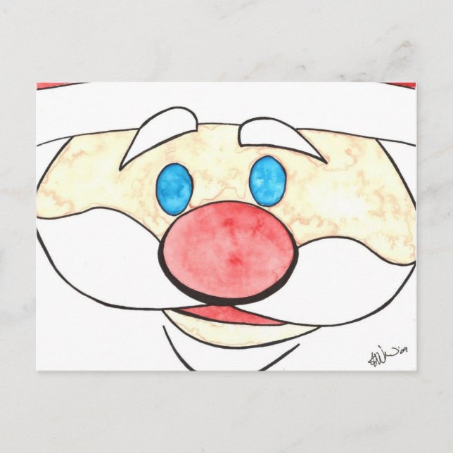 Here's Santa! Holiday Postcard (Front)