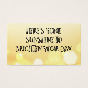 Here's Some Sunshine Acts of Kindness Card