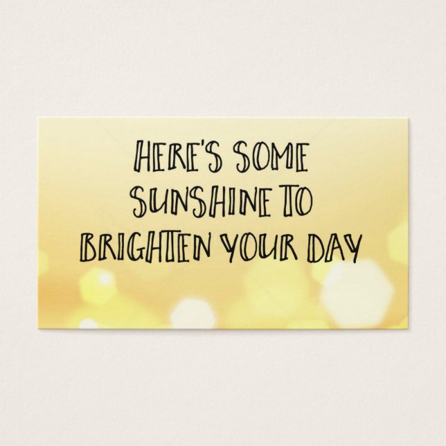 Here's Some Sunshine Acts of Kindness Card (Front)