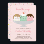 Here's the scoop<br><div class="desc">This design features cute ice cream scoops with all the toppings! It's perfect for your little one's birthday celebration.</div>