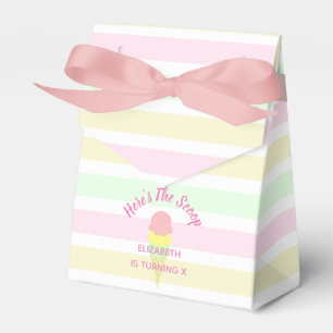Here's The Scoop Ice Cream Summer Birthday Favour Box