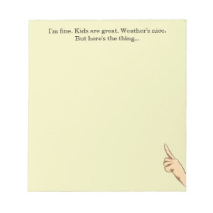 Here's the Thing notepad