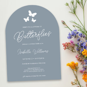 Here's to a Lifetime of Butterflies Bridal Shower Invitation