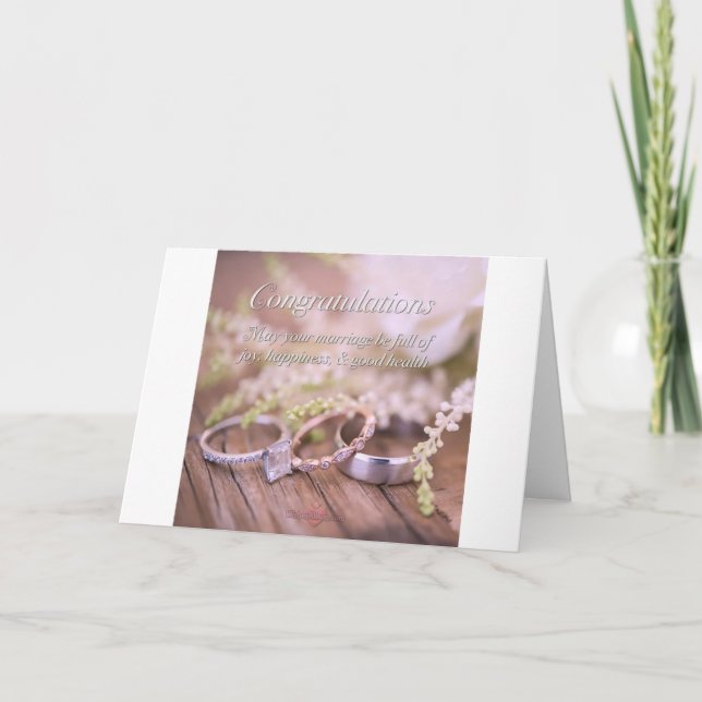 HERE'S TO **HAPPILY EVER AFTER** NEWLYWEDS CARD (Front)