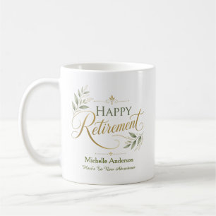 Here's To New Adventures Personalised Name Coffee Mug