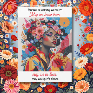Here's to Strong Women International Women's Day  Card