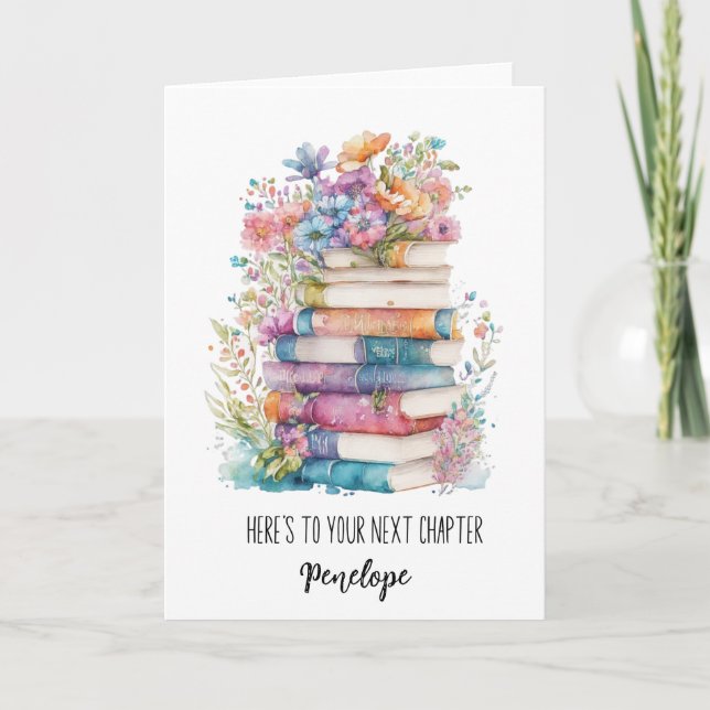 Here's To Your Next Chapter Card (Front)