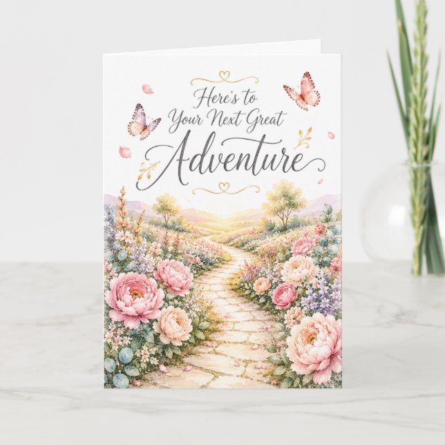 Here's to Your Next Great Adventure Birthday Card (Front)