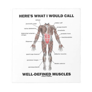 Here's What I Would Call Well-Defined Muscles Notepad
